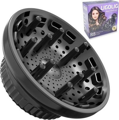 Haarfön-Diffusor Aufsatz, Universell, Für Lockiges & Gewelltes Haar, 3,5-6 cm