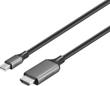 Insignia- 6 ft. Mini DisplayPort to HDMI Cable - Black