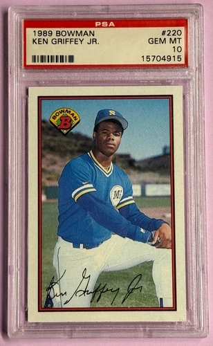 1989 Bowman Ken Griffey Jr RC Rookie HOF PSA 10 #220 Gem Mint