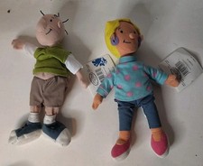 Lot of 2 Disney Store Doug Bean Bag Toys Patti  Doug