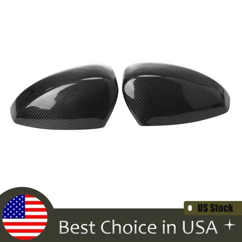 Real Carbon Fiber Side Mirror Covers Cap Overlay For 2003-2008 Nissan 350Z NEW