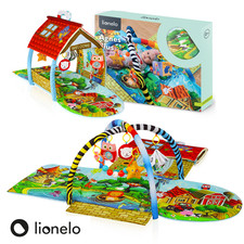 Tapis de jeu avec arc de jeu pour bébé couverture à ramper éducative