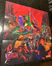 The Legend of Zelda Ocarina of Time Poster Nintendo Power Magazine Insert