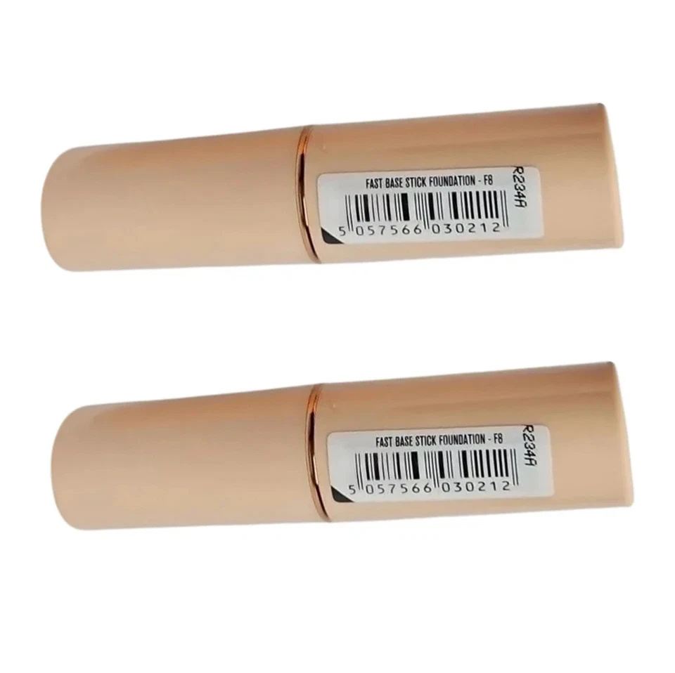 Pack of 2 Makeup Revolution Beauty Fast Base Stick Foundation, F8 - Image 3 of 4