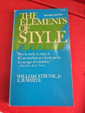 The Elements of Style William Strunk Jr. E.B. White 1972 2nd Edition Macmillan