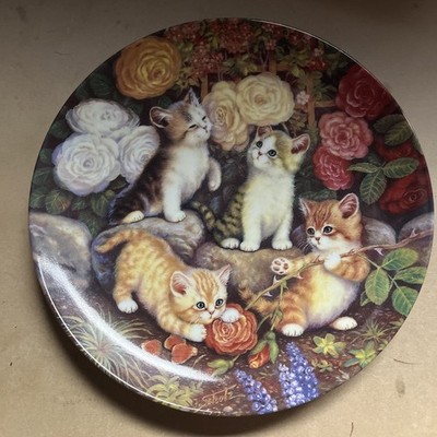 Bradford Exchange Kitten Collector Plate German Lieblingsplatz Am