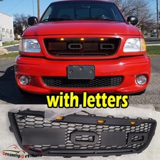 Front Grille For Ford F150 1999-2003 2000 Rapt-or Style Upgrade Grill W Letters