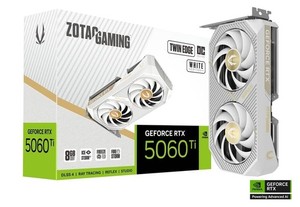 ZOTAC ZT-B50610Q-10A GAMING GeForce RTX 5060 Tie 8GB OC blanc Edition GPU Compact