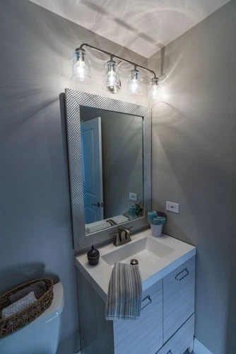 Toledo 3-Light Bathroom Light in Industrial Style 8.25 Inches Tall and 22 - Picture 8 of 11