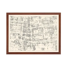 Old Map of Trenton, NJ 1947 - Vintage Trenton New Jersey Art