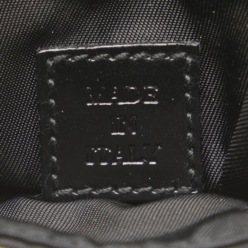 PRADA triangular logo plate mini shoulder bag bla… - image 6