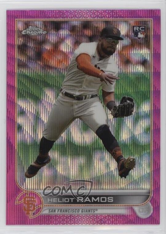 2022 Topps Chrome Update Pink Wave Refractor Heliot Ramos #USC194 hr9