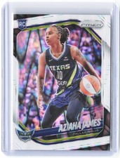 2025 Panini WNBA Prizm Aziaha James #83 White Seismic RC Dallas Wings