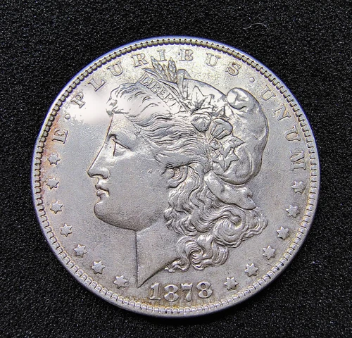 1878 Morgan Silver Dollar - Rev. of 1878 - Philadelphia - VF-XF Details -Cleaned