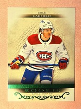 2021-22 Upper Deck Artifacts Cole Caufield Rookie #180 Neon Green Foil 