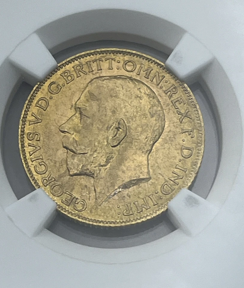 Gran Bretaña 1925 1 oro soberano MS66  Foto 2 de 4