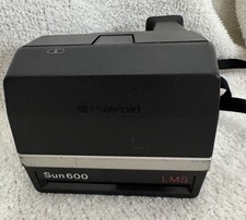 Vintage Polaroid Sun 600 LMS Instant Camera W/ Strap  Untested 