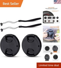 2-Pack 58Mm Front Lens Cap Cover for Canon EOS Rebel T7 T6 T5 T100 4000D T8I T7I