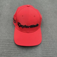 TaylorMade Golf Hat Cap Strap Back One Size Red Black TP5 M3 Mens