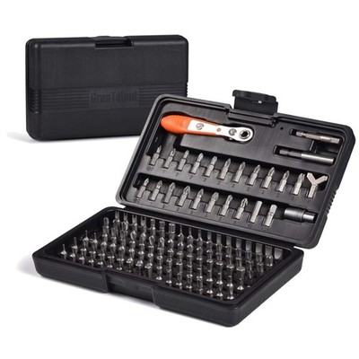 Compact 133-in-1 Screwdriver Bit Set with Ratchet