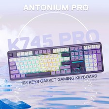 REDRAGON ANTONIUM K745 PRO 108 key Mechanical RGB keyboard MAMBO Switches - NEW