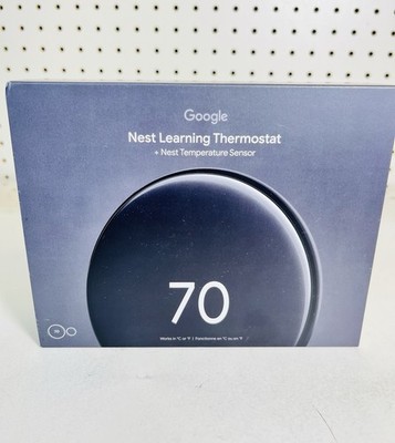 GOOGLE NEST LEARNING THERMOSTAT 4th GEN W/SENSOR