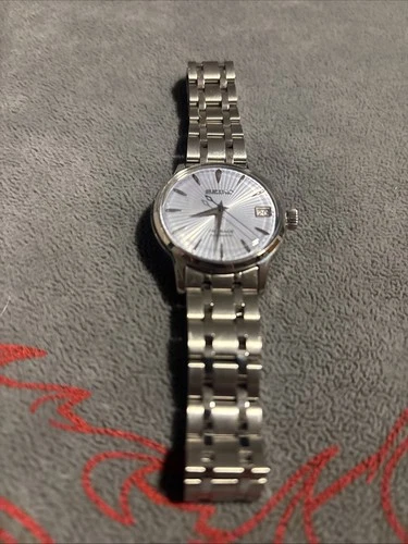 Vintage Seiko Men’s Watch Silver Tone Day Date - 34mm Original Band