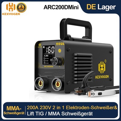 HZXVOGEN 200A Mini ARC Schweißgerät 240V E-Hand MMA Schweißgerät Inverter IGBT