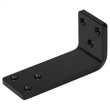 6 PCS 4" x 2" Heavy Duty Corner Brace Black Brackets, L 90 Degree Countertop ...