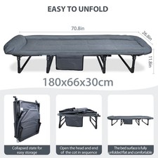 Sonnenliege klappbar Gartenliege 200CM Liege Strandliege mit Matratze Grau 250KG