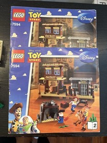 LEGO Toy Story 2 7594 Woody's Roundup! Missing A Few Pieces W/ Manual & Minifigu