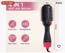 Hair Brush Blow Dryer 4 in 1 Hair Dryer Hot Air Curling Home Salon Styling Tool