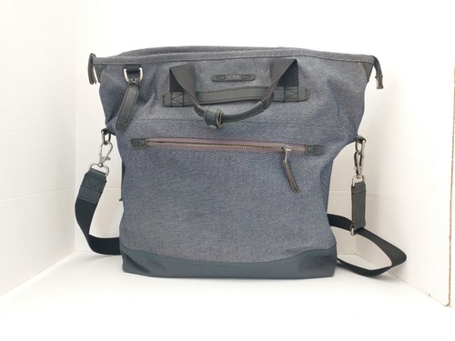 Tumi Dalston Perch Tote Backpack Convertible Gray Travel Black Bag Large - Picture 4 of 18