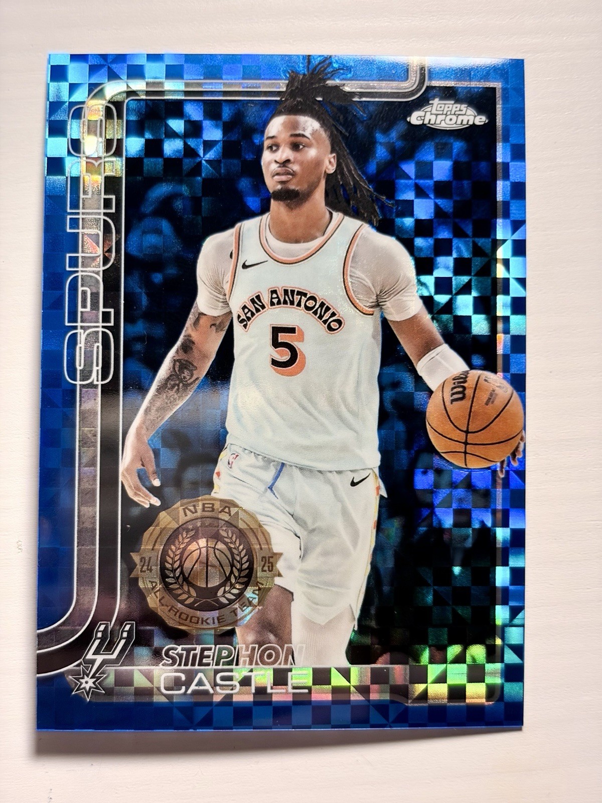 2025-26 Topps Chrome - Stephon Castle #228 Blue X-Fractor
