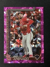 2025 Topps Baseball Nolan Arenado PINK DIAMANTE FOIL #101 Cardinals
