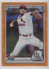 2020 Bowman Mega Box Orange Mojo Refractor 9/25 Alvaro Seijas #BCP-60 7rf