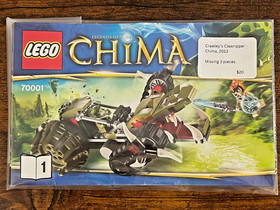 LEGO - Lot of three COMPLETE Chima Sets, with minifigures, 70001, 70002, 70004