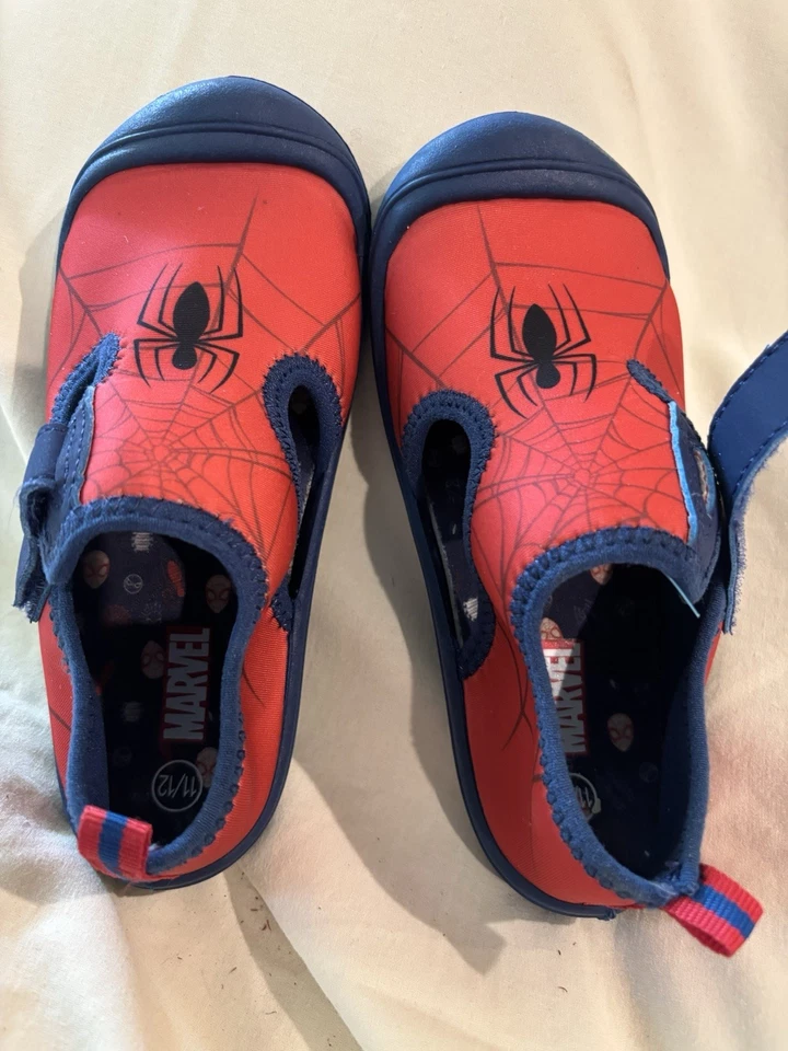 Sandália de banho Spiderman Water Shoes Disney 11 12 menino menina Marvel nova com etiquetas - Imagem 4 de 4