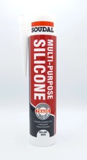 SOUDAL Multi-Purpose Silicone Mould Resistant Waterproof Brilliant White, 270ml