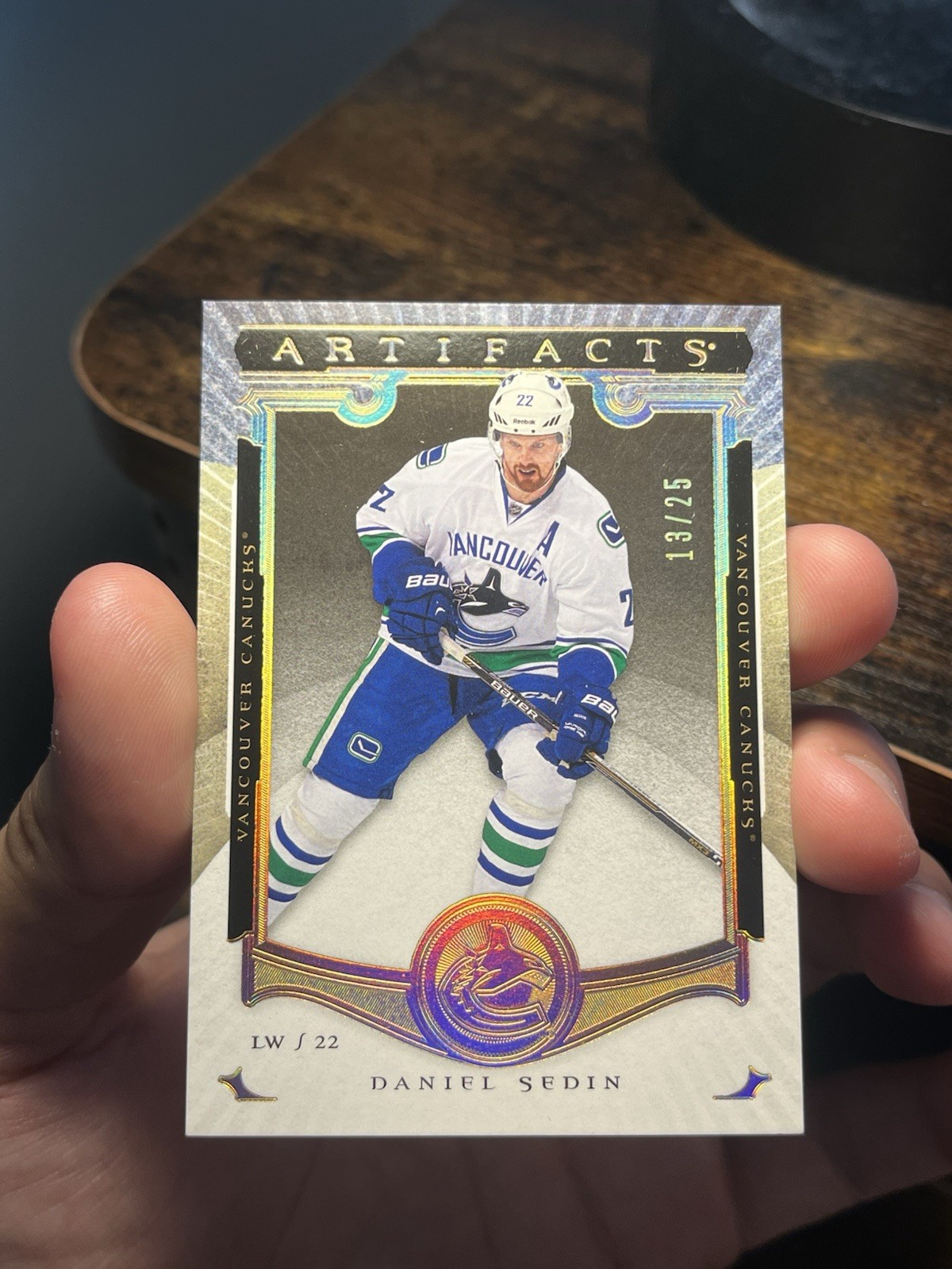2015-16 Artifacts Daniel Sedin SPECTRUM GOLD SSP 13/25 HOF CANUCKS #38 RARE