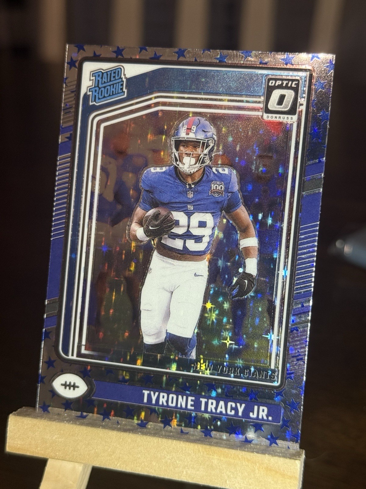 2024 Panini Donruss Optic - Rated Rookie Tyrone Tracy Jr. #259 Blue Stars (RC)