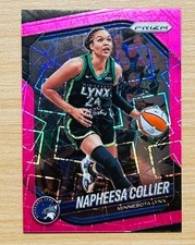 2025 Panini WNBA Prizm Napheesa Collier /79 Pink Velocity, Lynx SP
