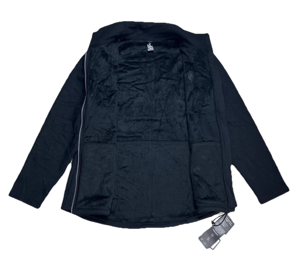 Jaqueta feminina Skechers Go Snuggle zíper completo 2XL preta bolso frontal pescoço simulado nova com etiquetas - Imagem 4 de 4