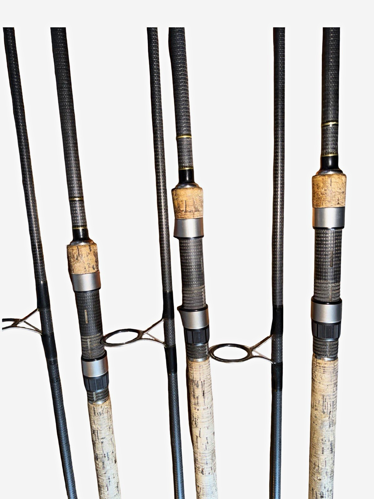 Free spirit E Class Gold 12ft 3.5tc full cork handle carp fishing rods x3 50mm
