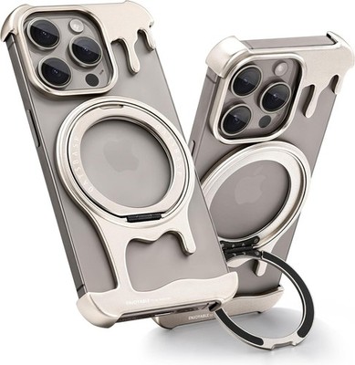 OATSBASF iPhone 15 Pro Max Bumper Case ohne Back Design Aluminiumrahmen Slim
