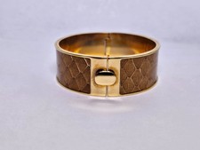 Dark Gold Snake Bangle Gold plated over Rhodium