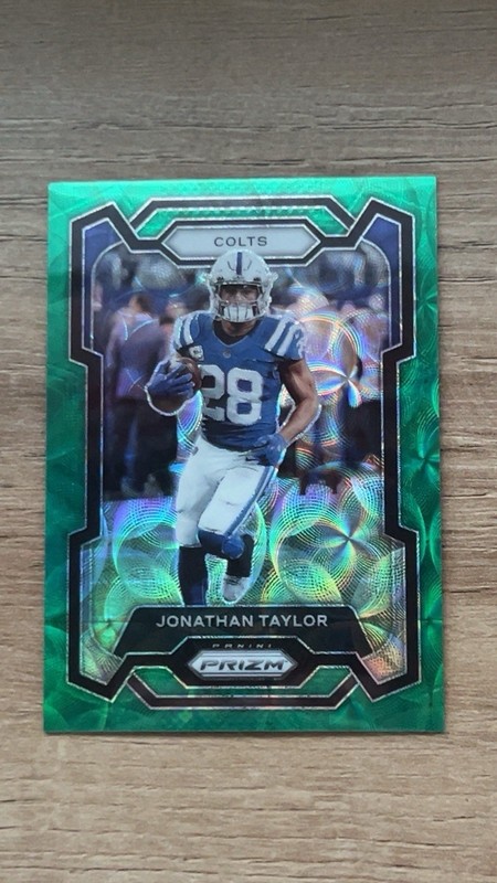 Panini 2023 Prizm Football Green Scope Jonathan Taylor 08/75