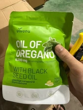 VivoNu 6000mg Oil of Oregano Capsules with Black Seed Oil