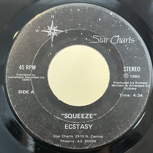 Ecstasy – Squeeze / If I Could Only • Rare Modern Soul Funk 45 • G/G+ • Hear