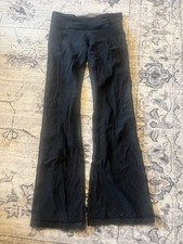 Lululemon Dark Heathered Gray Reversible Flare Leggings size 6